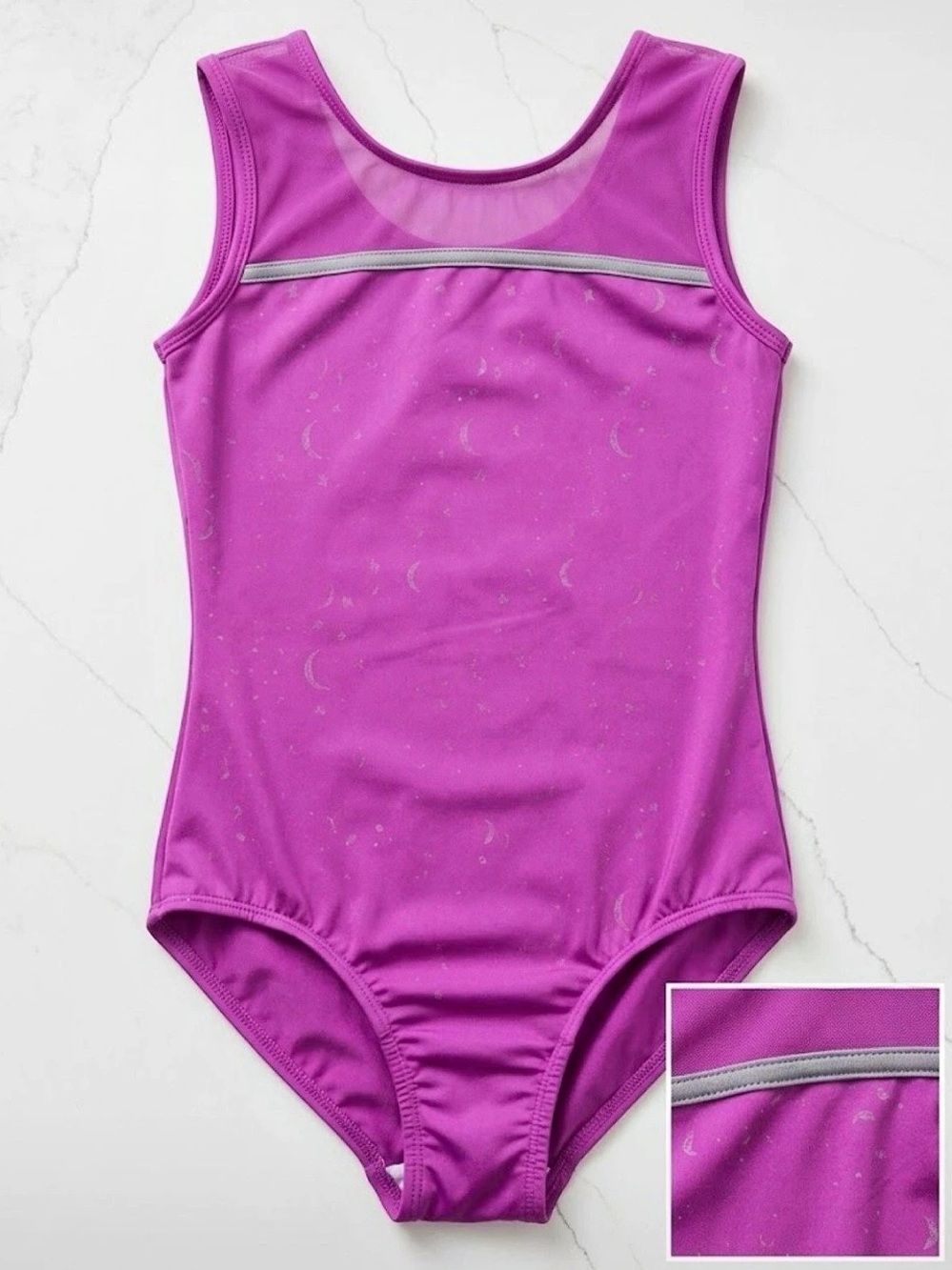 Cat & Jack Girls Gymnastics Leotard - Purple Size Large 10/12